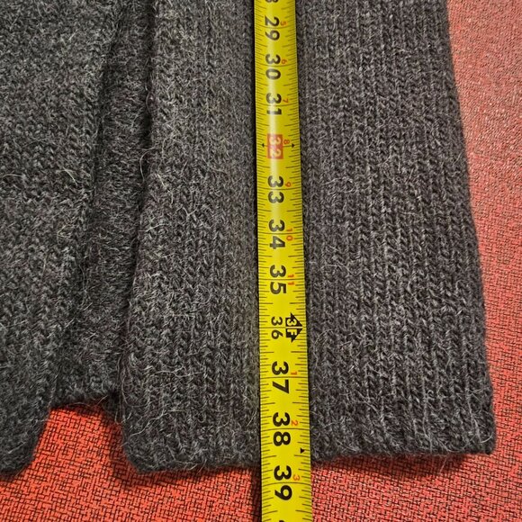 J.Crew Alpaca Blend Long Sweater Cardigan Coat Sz XS Charcoal Quiet Luxury - Picture 10 of 11